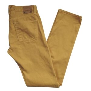 J BRAND KANE Men's Slim Straight Leg Denim Jeans Yellow Mustard Size 30